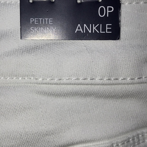 NWT KAARI BLUE White Skinny Ankle Jeans 0P, 2P - Picture 6 of 7